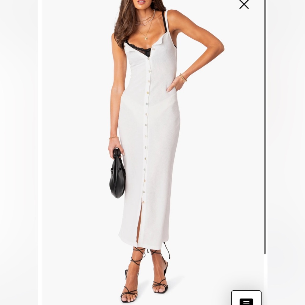 Sable Sheer Button-Up Maxi Dress